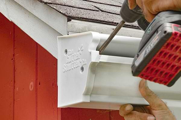 Gutter Shutter system installation