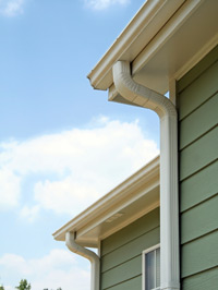 Roof rot can be prevented with a gutter system